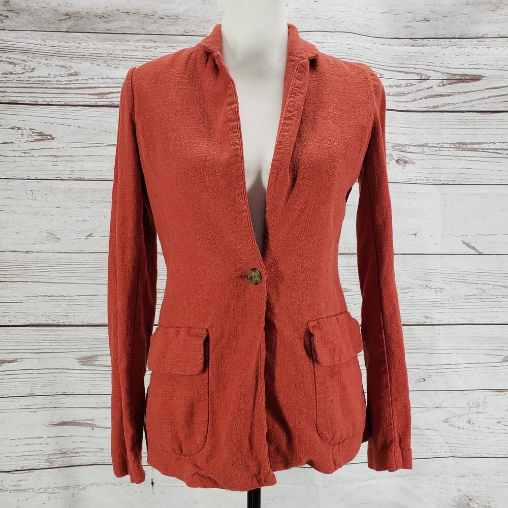 Old Navy Women's Linen Blend Blazer Jacket Size XS